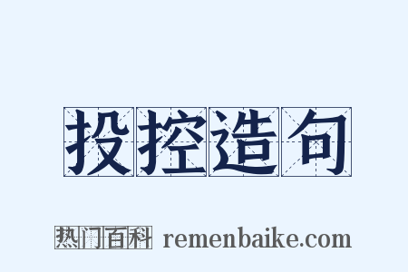 投控造句是什么意思的图片